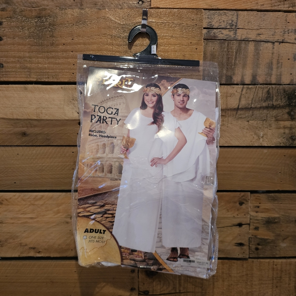 Spirit Halloween "Toga Party" - One Size Fits All Adult Costume - Picture 6 of 8
